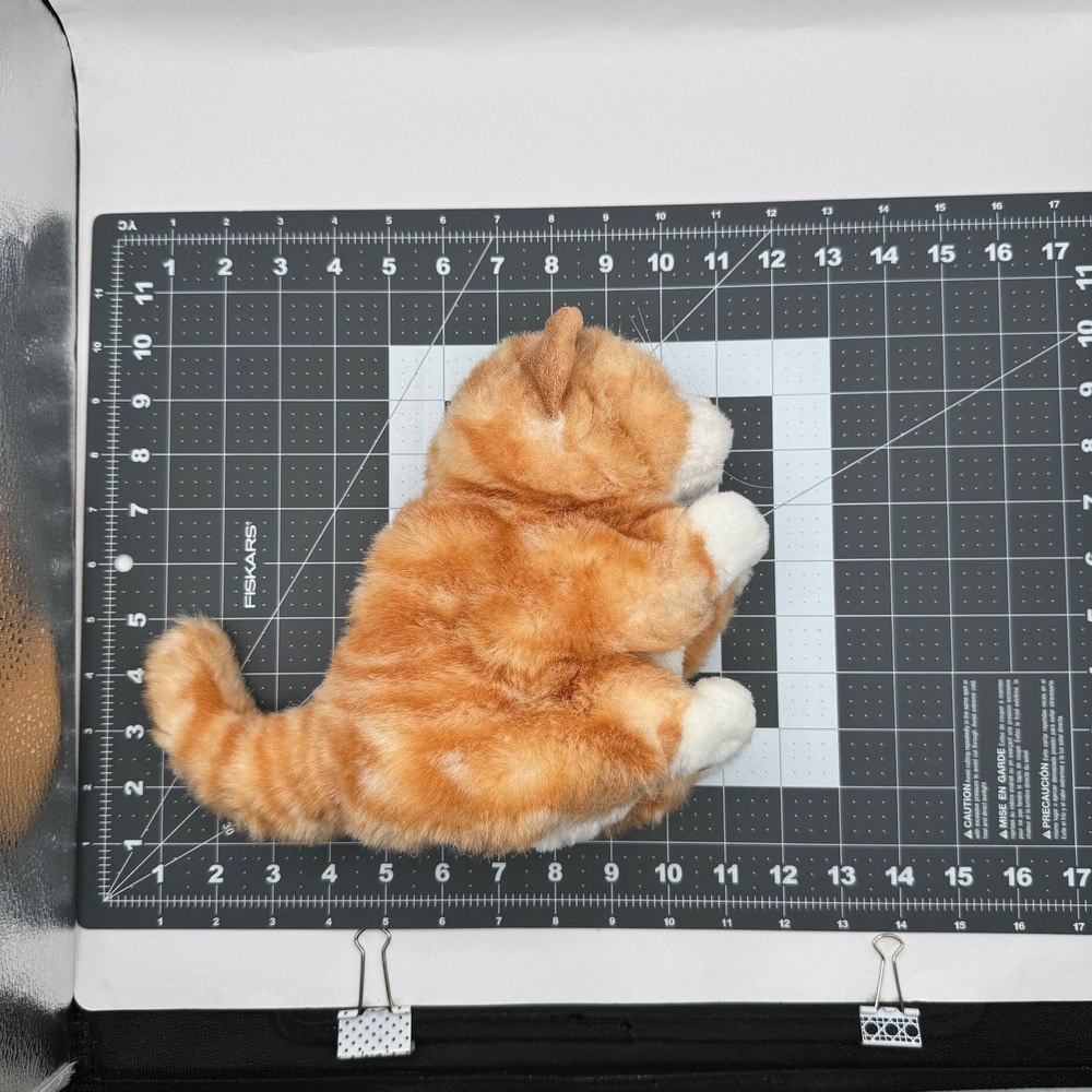 Folkmanis Orange Tabby Kitten Hand Puppet Plush Toy Orange White Ginger Cat 2845 - Picture 7 of 7